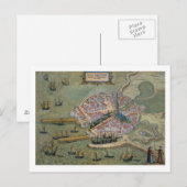 Postale Carte de Flissinga, de "Civitates Orbis Terrarum" (Devant / Derrière)