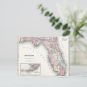 Postale Carte de Floride de Colton 1855 (Debout devant)
