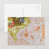 Postale Carte de Floride et Antilles (Devant / Derrière)