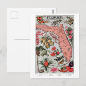 Postale Carte de Floride vintage (Devant / Derrière)