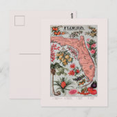Postale Carte de Floride vintage (Devant / Derrière)