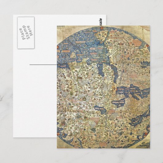 Postale Carte de Fra Mauro (Devant / Derrière)