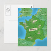 Postale Carte De France (Devant / Derrière)