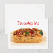 Postale Carte de gâteau aux fruits amusante (Devant / Derrière)