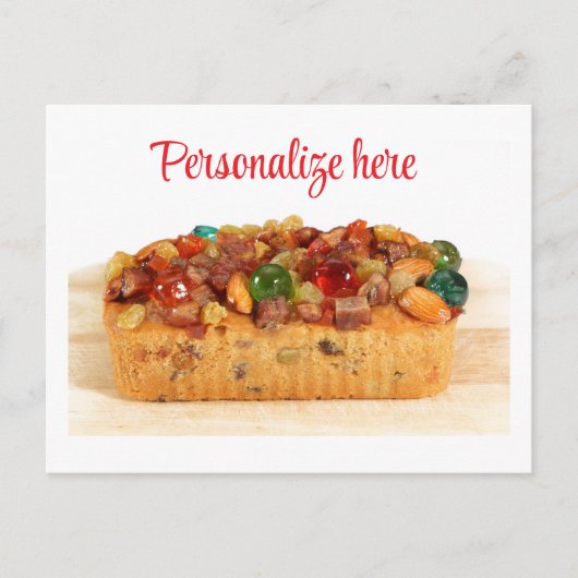 Postale Carte de gâteau aux fruits amusante (Devant)