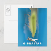 Postale Carte de Gibraltar (Devant / Derrière)