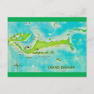 Postale Carte de Grand Bahama
