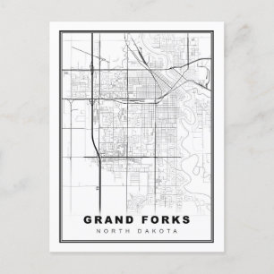 Postale Carte de Grand Forks