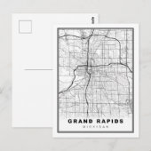 Postale Carte de Grand Rapids (Devant / Derrière)