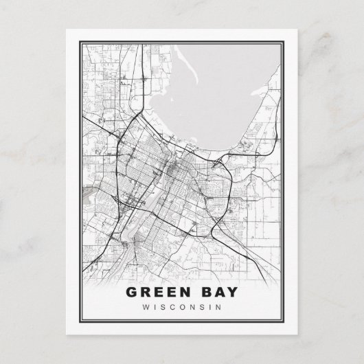Postale Carte de Green Bay (Devant)