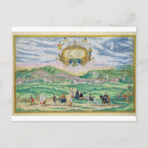 Postale Carte de Grenade, de 'Civitates Orbis Terrarum' pa