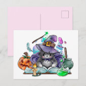 Postale Carte de Halloween mignonne (Devant / Derrière)