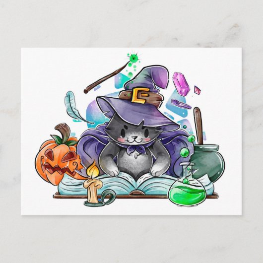 Postale Carte de Halloween mignonne (Devant)