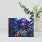 Postale Carte de Halloween Monstre Araignée (Debout devant)