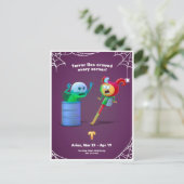 Postale Carte de Halloween pour le Bélier (Debout devant)