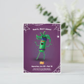 Postale Carte de Halloween pour le Verseau (Debout devant)
