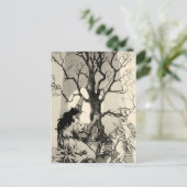 Postale Carte de Halloween vintage (Debout devant)