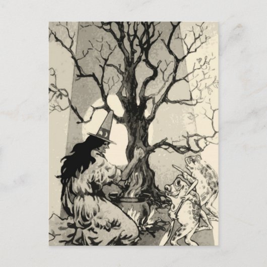 Postale Carte de Halloween vintage (Devant)