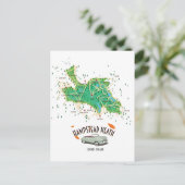 Postale carte de Hampstead Heath Londres Angleterre (Debout devant)