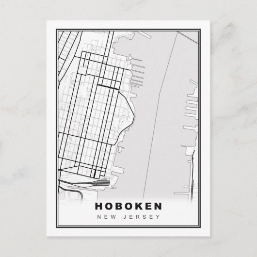 Postale Carte de Hoboken (Devant)