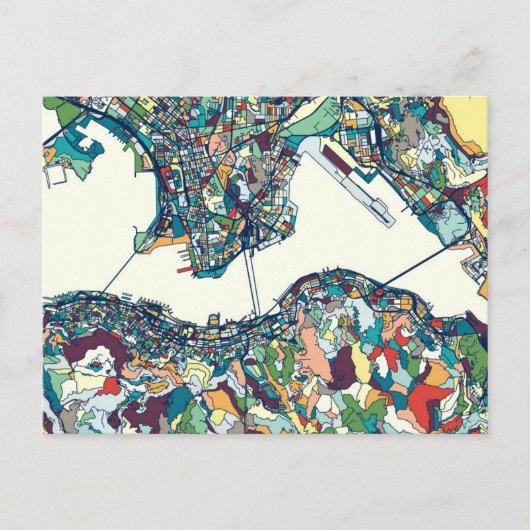 Postale Carte de Hong Kong, Chine (Devant)