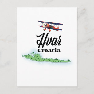 Postale Carte de Hvar Croatie