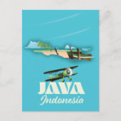 Postale carte de Java indonésie (Devant)