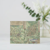 Postale Carte de Jérusalem, de 'Civitates Orbis Terrarum' (Debout devant)