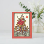 Postale Carte de jeu antique du XVIIe siècle (Debout devant)