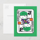 Postale Carte de jeu Chibi Joker (Devant / Derrière)