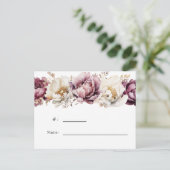 Postale Carte de jeu de Fête des mariées florale d'Abondan (Debout devant)