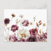 Postale Carte de jeu de Fête des mariées florale d'Abondan (Dos)