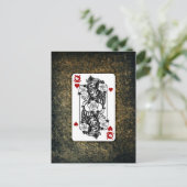 Postale Carte de jeu gothique Reine du crâne (Debout devant)