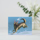 Postale Carte de jeux de neige (Debout devant)