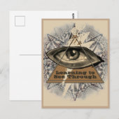 Postale Carte de jonction n° 51 : Apprendre à voir par l'o (Devant / Derrière)