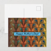 Postale Carte de jour de mère rétro (Devant / Derrière)