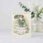 Postale Carte de jour St Patrick pour femme victorienne vi (Debout devant)