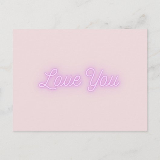 Postale Carte de jour Valentines "Love You" (Devant)