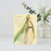 Postale Carte de jour vintage Maiden St Patrick (Debout devant)