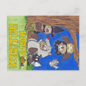 Postale Carte de JOYEUX HALLOWEEN par Nicole Janes (Devant)