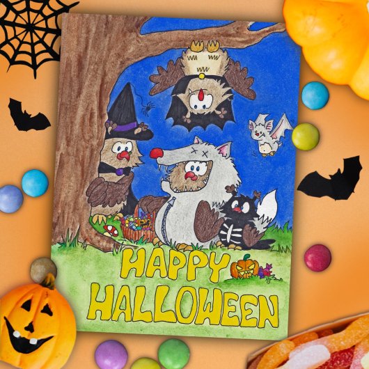 Postale Carte de JOYEUX HALLOWEEN par Nicole Janes