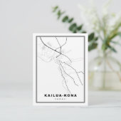 Postale Carte de Kailua-Kona (Debout devant)