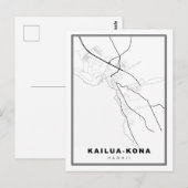 Postale Carte de Kailua-Kona (Devant / Derrière)