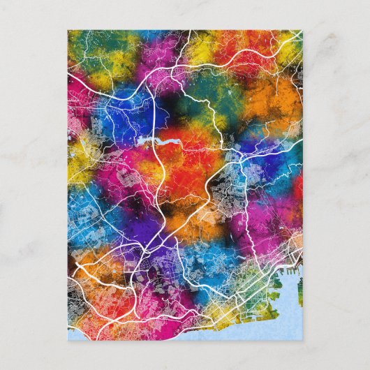 Postale Carte de Kobe Japon (Devant)