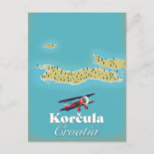 Postale Carte de Korčula Croatie (Devant)