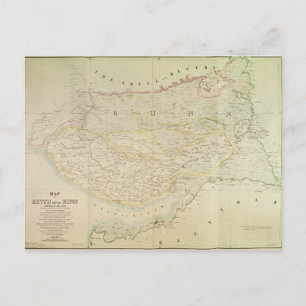 Postale Carte de Kutch et Runn, Inde, 1854