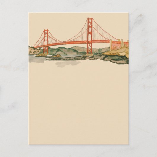 Postale Carte de la baie de San Francisco (Devant)