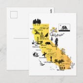 Postale carte de la Californie (Devant / Derrière)