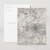 Postale Carte de la capitale de la France (Devant / Derrière)