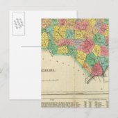 Postale Carte De La Caroline Du Nord (Devant / Derrière)